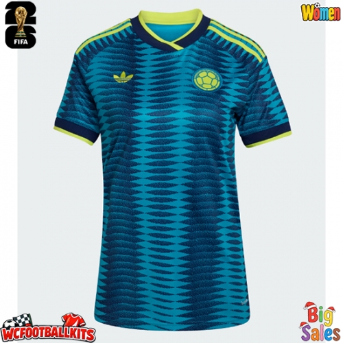 Colombia Replica Away Stadium Shirt for Women World Cup 2026 Short Sleeve